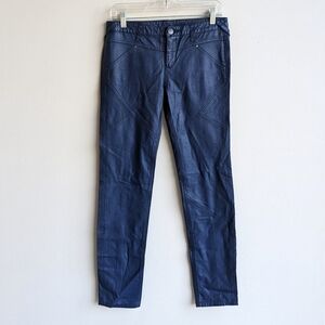 Free People blue faux leather pants